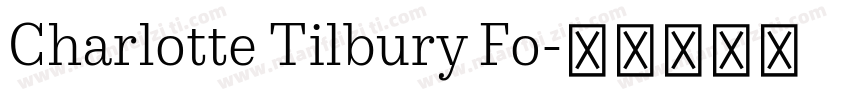 Charlotte Tilbury Fo字体转换